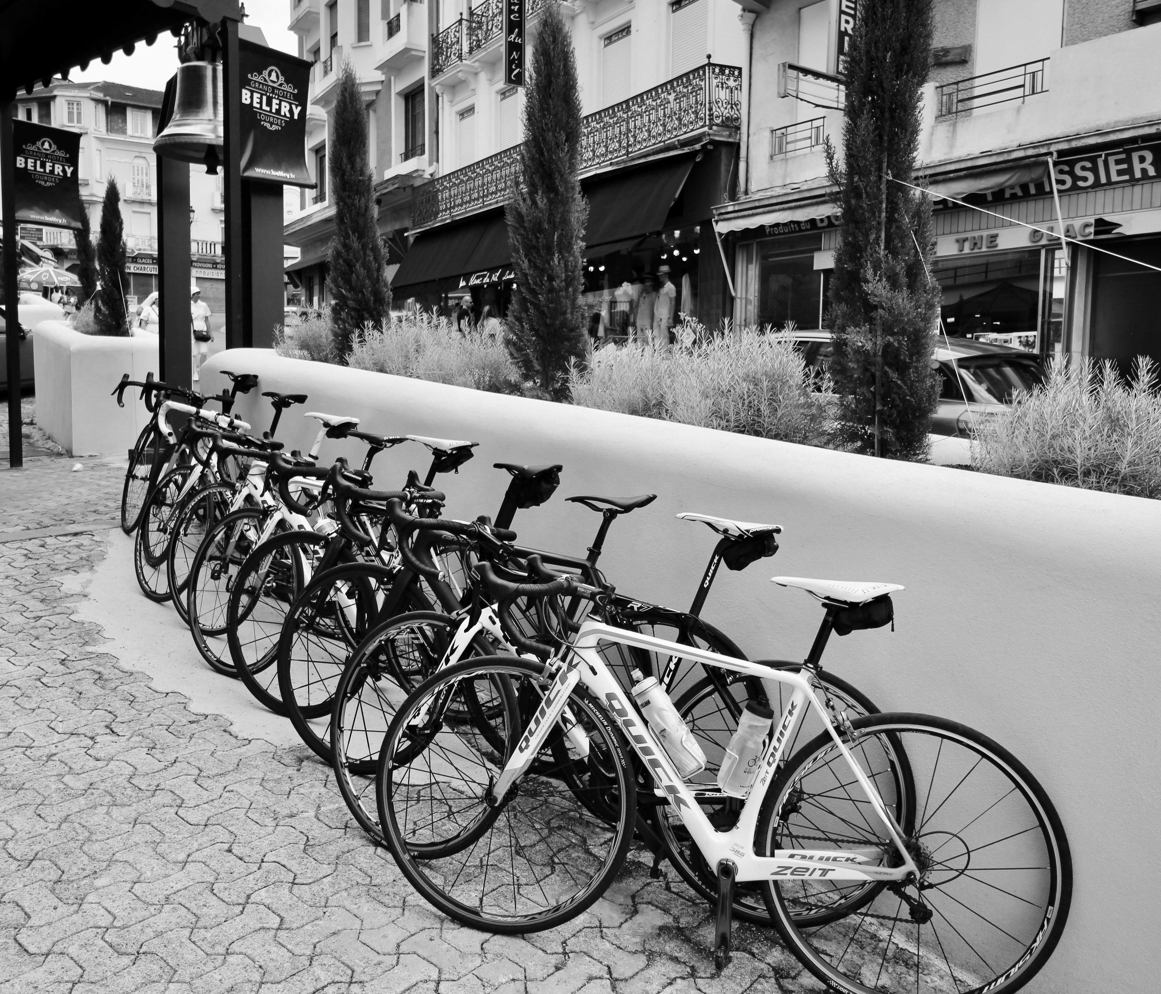 Belfry & Spa By Ligne St Barth Lourdes Exterior photo Bicycles parked in a row